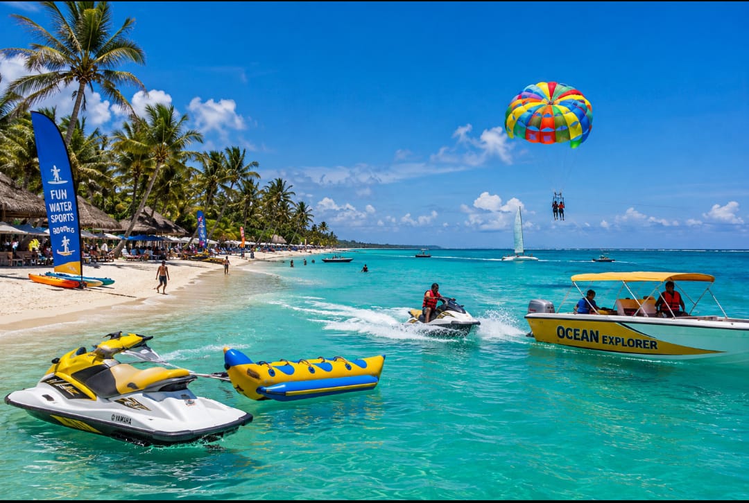 Beach and water sports on the Kenyan coast